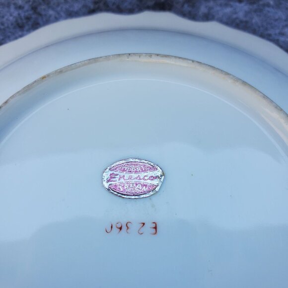 Vintage Enesco Hand-Painted Porcelain Fruit Design Shallow Bowl Japan 1960s - Picture 3 of 9